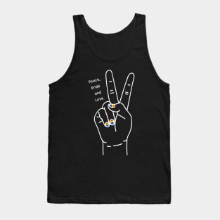 Peace, Pride and Love Tank Top